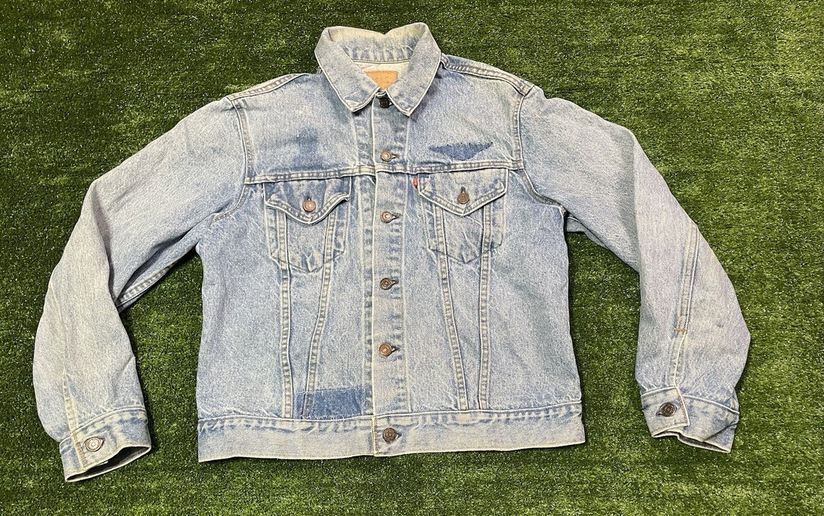 Levi Strauss & Co. デニムジャケット 42 Vintage Levi Strauss Denim Jacket Patches Removed Size 42