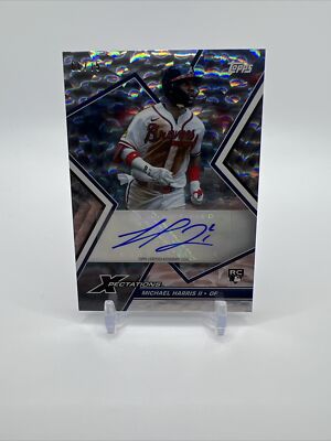 2023 Topps Xpectations Crackle Foil RC Auto Michael Harris II 66 