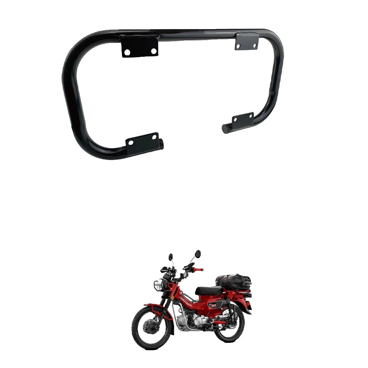 Monturas y piezas negras para motocicletas y scooters Honda