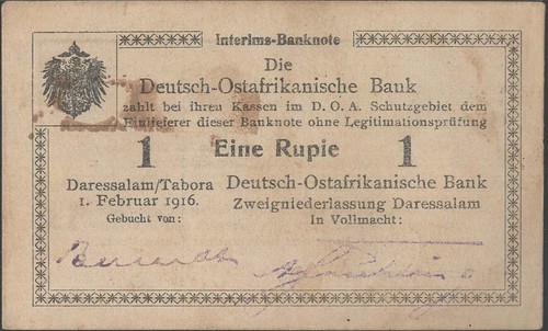 GERMAN EAST AFRICA BANKNOTES - CHOOSE FROM DROP DOWN MENU - Picture 12 of 21