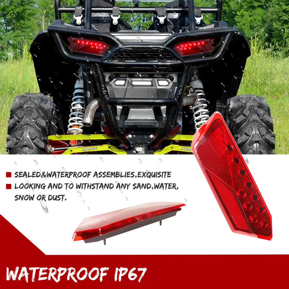 Luces traseras del lado del conductor del pasajero para Polaris RZR XP 900 1000 Turbo S 2014-2019 Foto 4 de 4