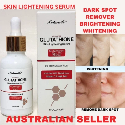 NATURA'LE Glutathione Face Serum Skin Whitening Brightening Moisturize Dark Spot Remover