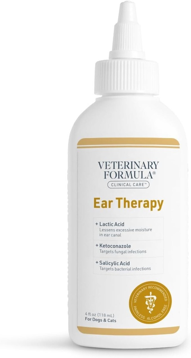 Cat Dog Ear Drops Infection Antibiotic Treatment Medicine Yeast