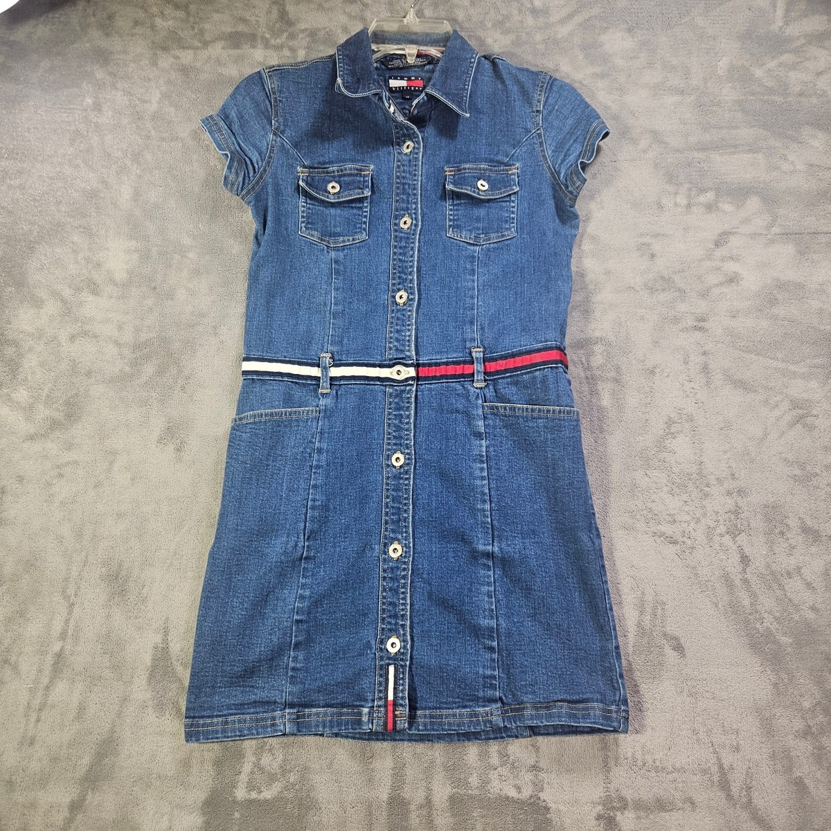 white christmas dresses Women's Tommy Hilfiger Tommy Hilfiger Denim Dress Denim, L main image 0