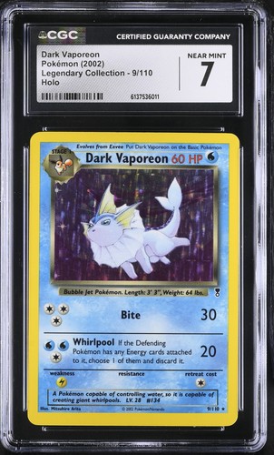 Dark Vaporeon graded CGC 7 for sale on eBay