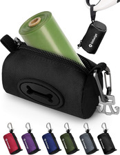 Dog Poop Bag Holder for Leash, Large Opening for Easy Pull Out, Doggy Poo Bag...