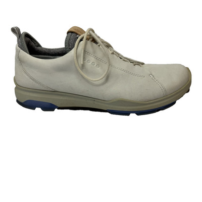 ECCO Golf Womens Yak Leather Golf Shoes Size 38 Extra Width Off White