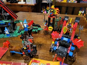 Lego Dragon Masters Lot 6056 6048 6020 6043 1723 Majisto Workshop Dragon Wagon