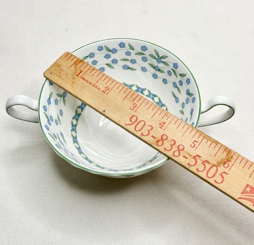 Aynsley "Forget Me Not" Cream Soup Cup Bone China NWL - Picture 4 of 7