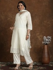 Pakistani Designer Salwar Kameez Kurta Indian Bollywood Kurti Pant Dupatta Set