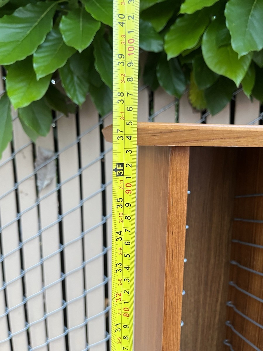 Denmark Wood CD Storage Tower Rack Mid Century Scandinavian Media