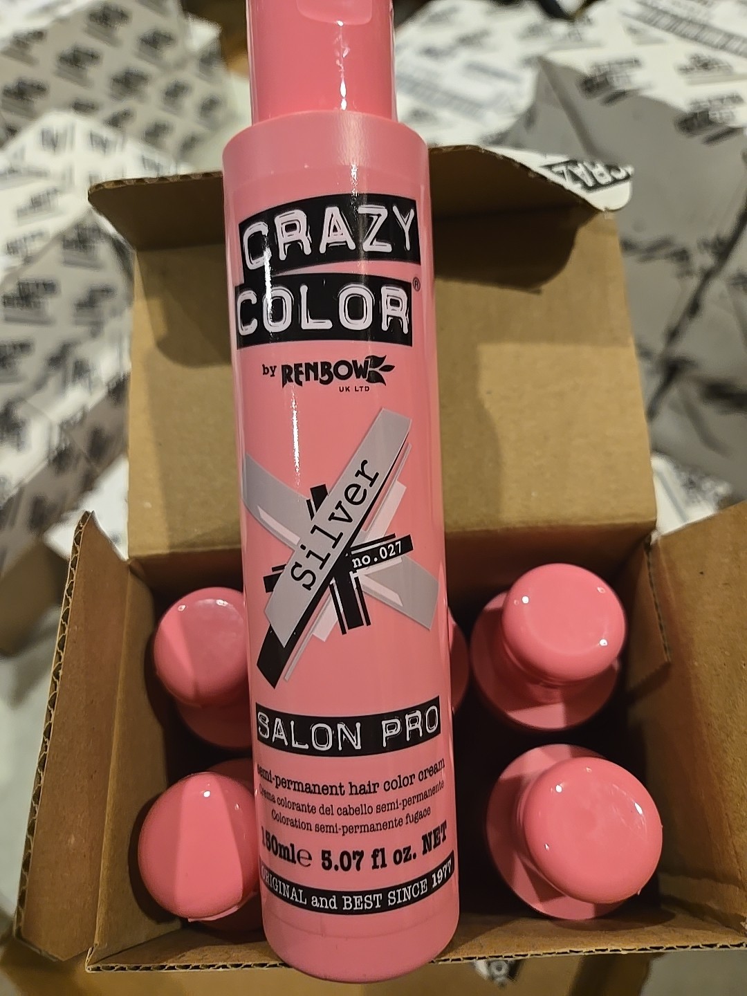 Crazy Color Salon Pro 27   Silver   150ml / 5.07oz - Pack of 6