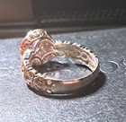 Gems en Vogue 1.28ctw natural  Padparadscha Sapphire & White Zircon Ring  Sz 11 — photo 8