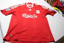 Vintage Liverpool FC Adidas Soccer Jersey T/M Carlsberg Dorsal No. 11 Riera