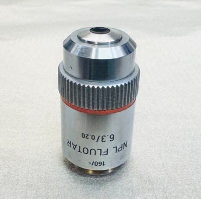Leitz NPL Fluotar 6.3X0.20 Microscope Objective Lens Fluorite 160mm