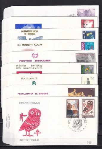 [LG78615] Belgium Nice Lot FDC First Day Cover UNG
