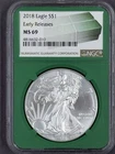 2018 Silver Eagle -Monster Box Label - NGCMS69  Early Releases