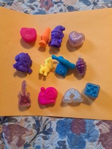 Lot 12 Nee Doh Schylling soft rubber toys Lava Lamp Die Mouth Phone Elf Etc EUC