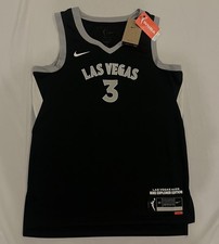 NWT Candace Parker Las Vegas Aces WNBA Nike Jersey Size 40 Small Black