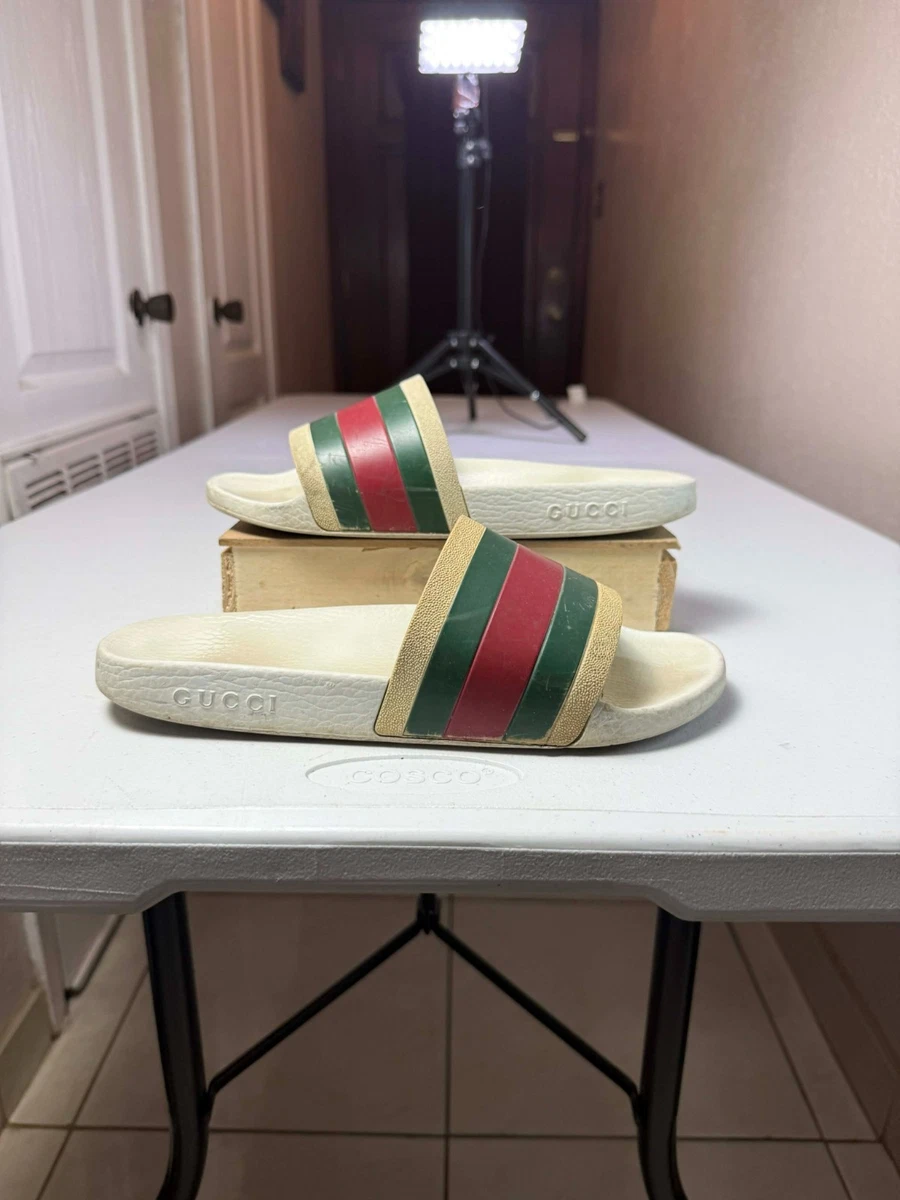 Gucci White Slide Sandals for Men for sale - eBay display picture 1