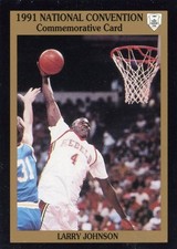 1991 SMOKEY'S NATIONAL CONVENTION COMMEMORATIVE CARD LARRY JOHNSON NEAR MINT