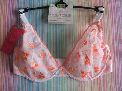 Marks & Spencer’s BNWT Karina Embroidery Plunge Bra Size 34 DD | eBay UK