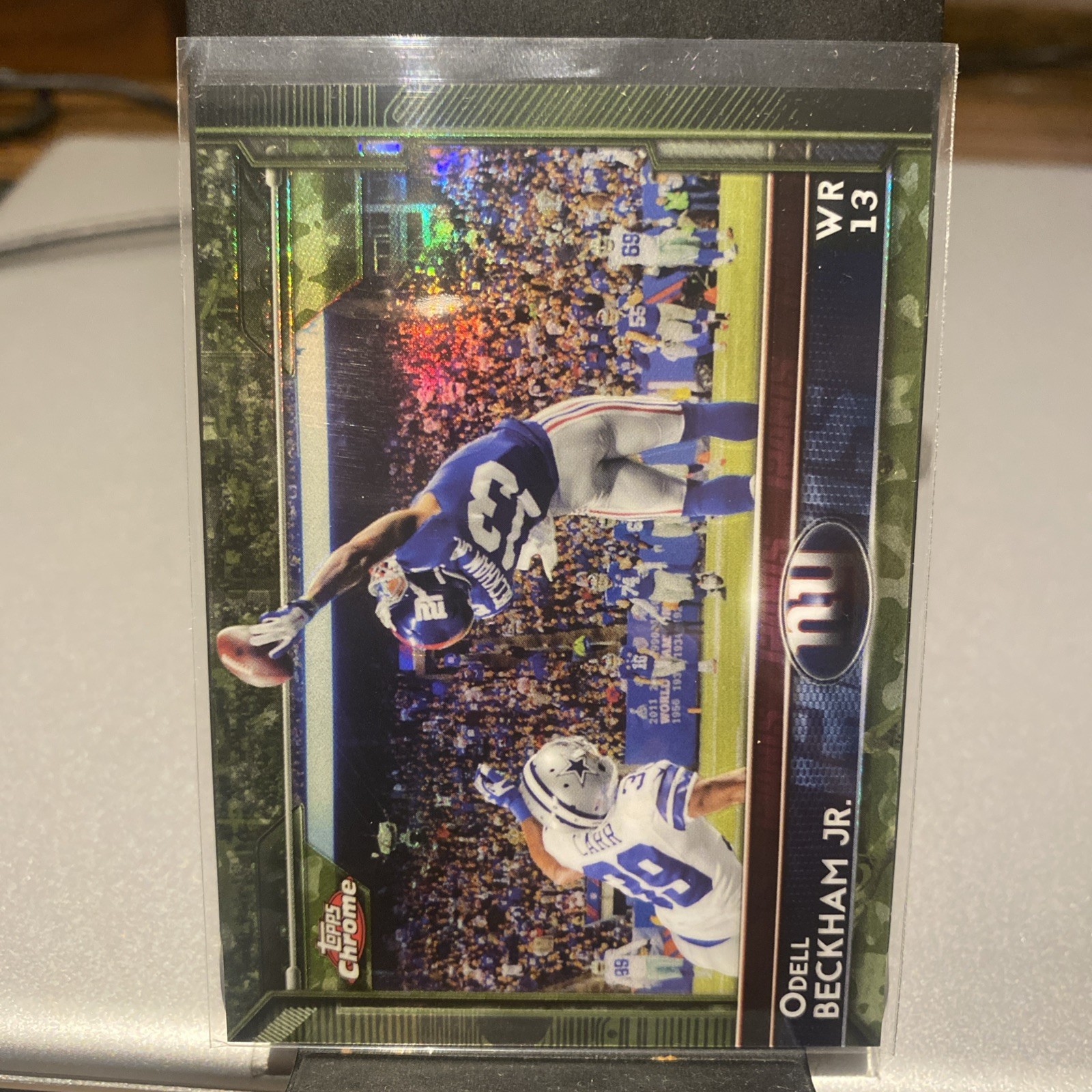 2015 Topps Chrome - Odell Beckham Jr. #18 STS Camo Refractor /499
