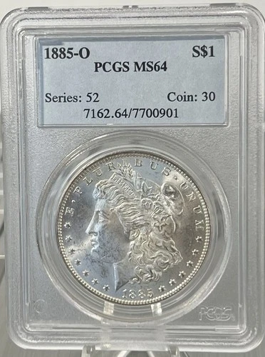 1885-O  Morgan Dollar Series  52  PCGS MS 64 .