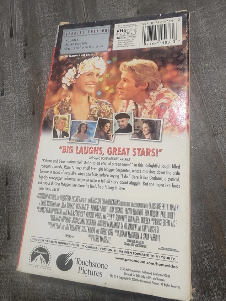 Runaway Bride (VHS, 2000, Special Edition) - Image 2 of 4