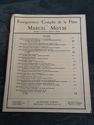 Marcel Moyse - Alphonse Leduc   -  Notenbuch 