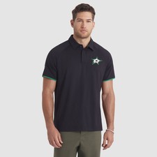 Men's Fanatics Black Dallas Stars Authentic Pro Rink Raglan Polo