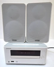 Onkyo CR-265 Mini Stereo System CD Bluetooth D-T25 Speakers Tested & Working!
