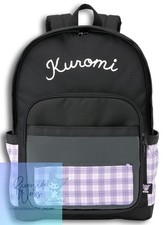 Skater Backpack with Pouch Clear Pocket Kuromi