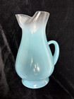 WEST VIRGINIA GLASS ---- FROSTED TURQUOISE PITCHER WITH ORIGINAL BOX (#881-80) — photo 3