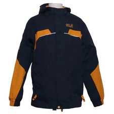 Jack Wolfskin, Allwetterjacke, Unisex (Kinder), Größe: 140, Blau/Orange #wPg