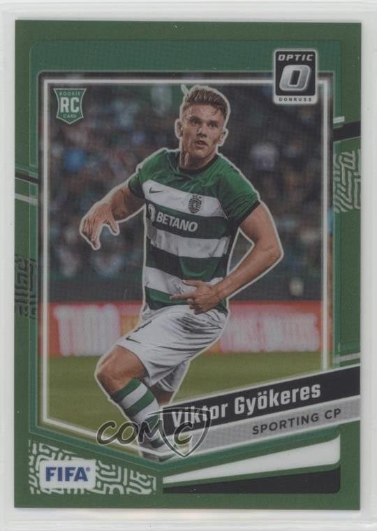 2023-24 Panini Donruss FIFA Optic Green Prizm 1/5 Viktor Gyokeres #159 0r9h