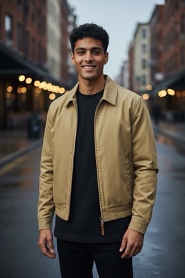 J.CREW Harrington Jacket in Cotton Twill Medium Khaki NWT