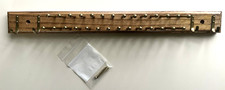 Brookstone Tie  Belt Rack, Wall Mounted Solid Wood, Brass Pegs  Hooks, VTG