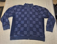 Sergio Tacchini Anzio Zip Up Track Jacket Maritime Blue Size 4XL