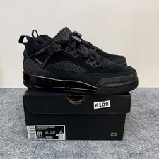 Jordan Spizike Low Boys Sneakers Triple Black FQ3950 001 Youth Size 6.5