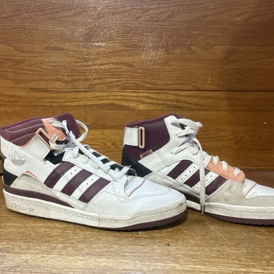 adidas Forum Exhibit Mid White Victory Crimson