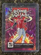 2022 Donruss Nicholas Castellanos Bomb Squad Pink Fireworks #BS-10 Reds