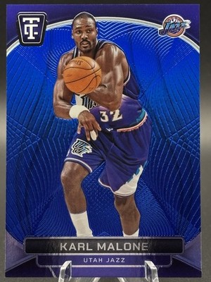 2024-25 Panini Totally Certified Karl Malone #186 Mirror Platinum Blue /99 Jazz