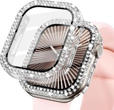 Bling Case with Built-in Screen Protector for Apple Watch Series 9 8 7 45mm 