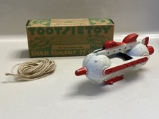Vtg 1937 Tootsietoy Buck Rogers No. 1033 Flash Blast Attack Ship w/ Box  String