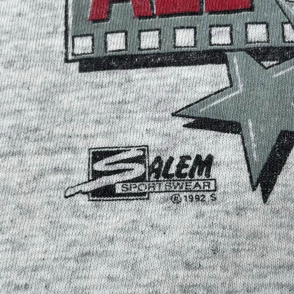 Vtg 1992 NBA Allstar Caricature T-shirt Mens Xl Magic Johnson Barkley Bird Tee - Image 4 of 4