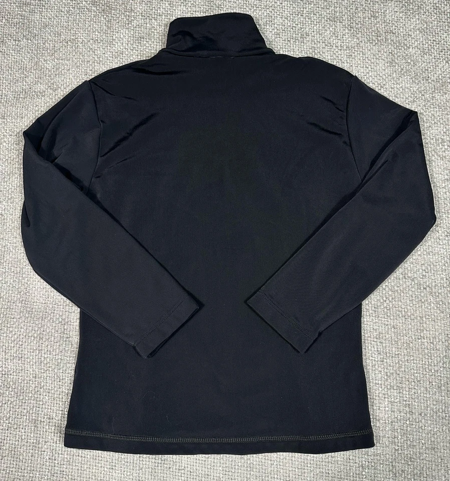 Top Nils Sportswear para mujer grande 1/4 cremallera pulóver negro forrado de lana esquí Foto 2 de 4