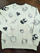 Sanrio Sweatshirt Sanrio Hello Kitty and Friends Tan Sweater Bioworld SZ LARGE