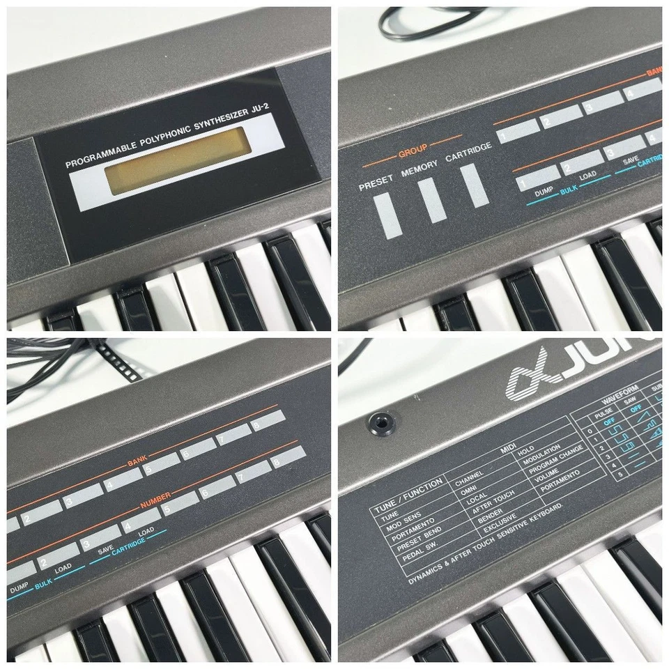 Roland Polyphonic Synthesizer Alpha Juno 2 61 Key Synth Keyboard Working Used - Image 4 of 4