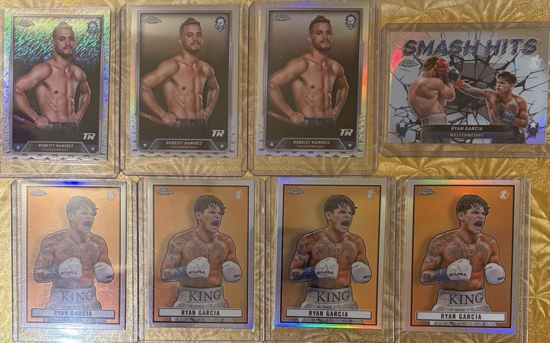 2024 Topps Chrome Boxing 8 Card Lot. Garcia And Ramirez. W/Refractors.